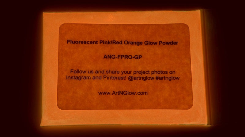 Art 'N Glow Glow in The Dark Pigment Powder - Neutral and Fluorescent Color for Art Painting, Fine Art, Nail Art Paint, and DIY Crafts - Long Lasting, 10+ Color Options - Fluorescent Pink - (12 Grams/ .42oz) - Image 1